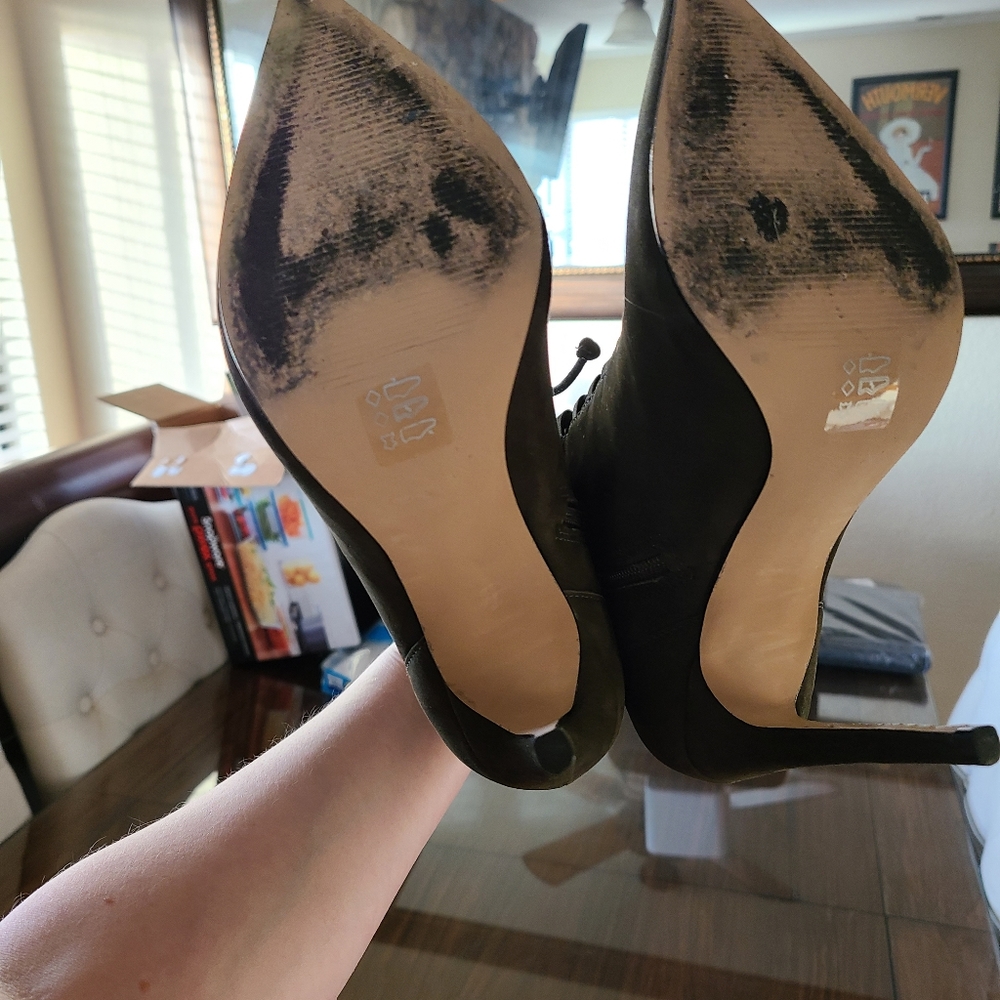 Aldo Olive Laceup Boots - Picture 3 of 5